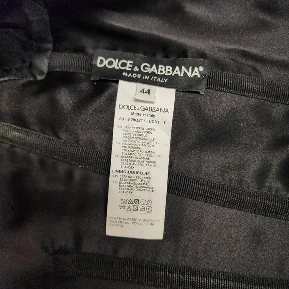 Dolce & Gabbana Double Breasted Cropped Blazer with Boning
